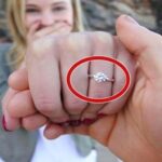 He proposed to her with a diamond ring